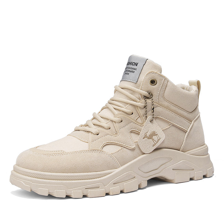 Retro Winterstiefel für Herren mit dicker Sohle