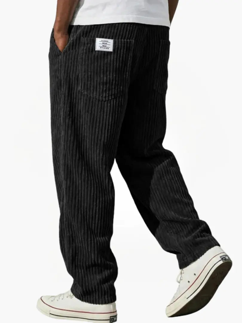 Vintage Herrenhose mit lockerem geradem Schnitt