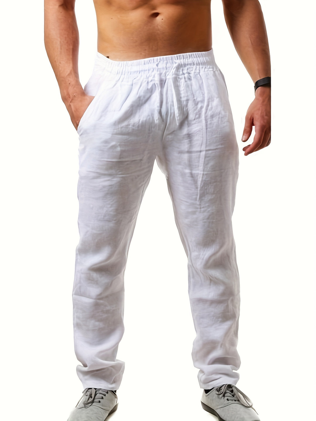 SwissFellas Herren Jogginghose mit Kordelzug und elastischem Bund, lockere Passform