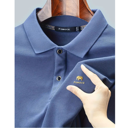 Herren Polo-Pullover mit Strickstruktur