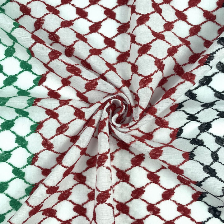 Herren Keffiyeh Jacquard Schal quadratisch 140 cm Polyester