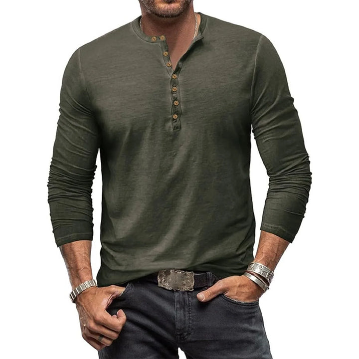 Joris | Herren Henley Shirt aus Baumwolle