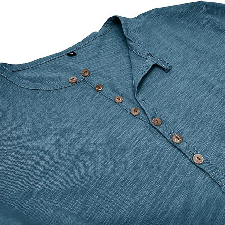 Joris | Herren Henley Shirt aus Baumwolle
