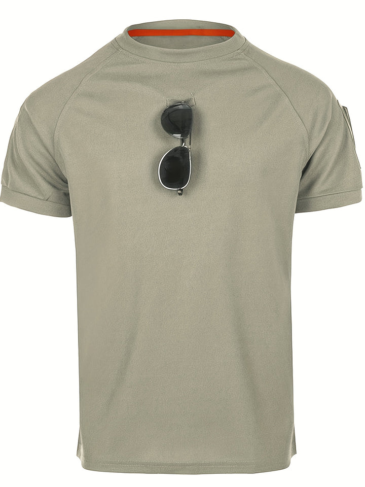 SwissFellas Herren T-Shirt mit Rundhalsausschnitt und Grafikdetail, reguläre Passform