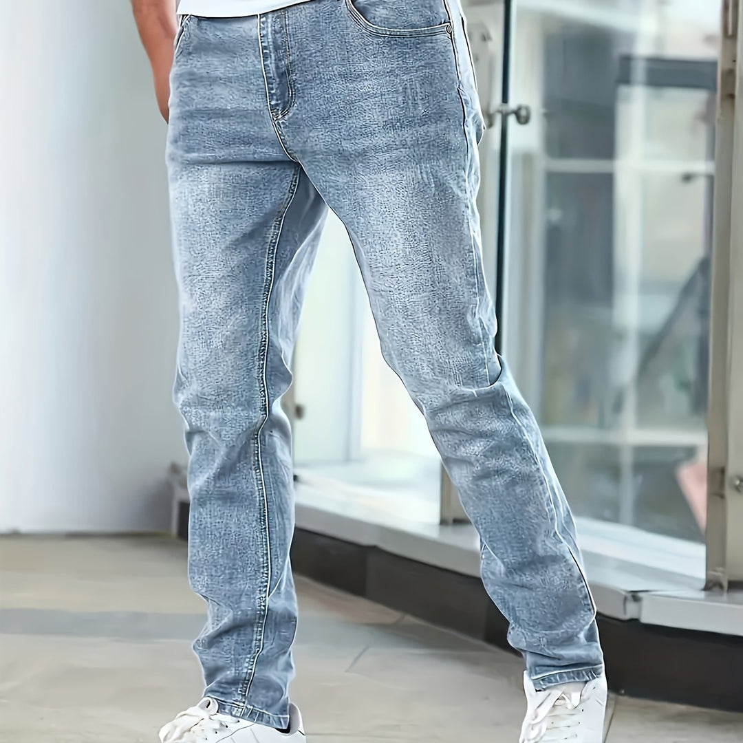 Herren Jeans | Schmale Passform | Schmal Zulaufendes Bein | Klassischer Freizeitlook