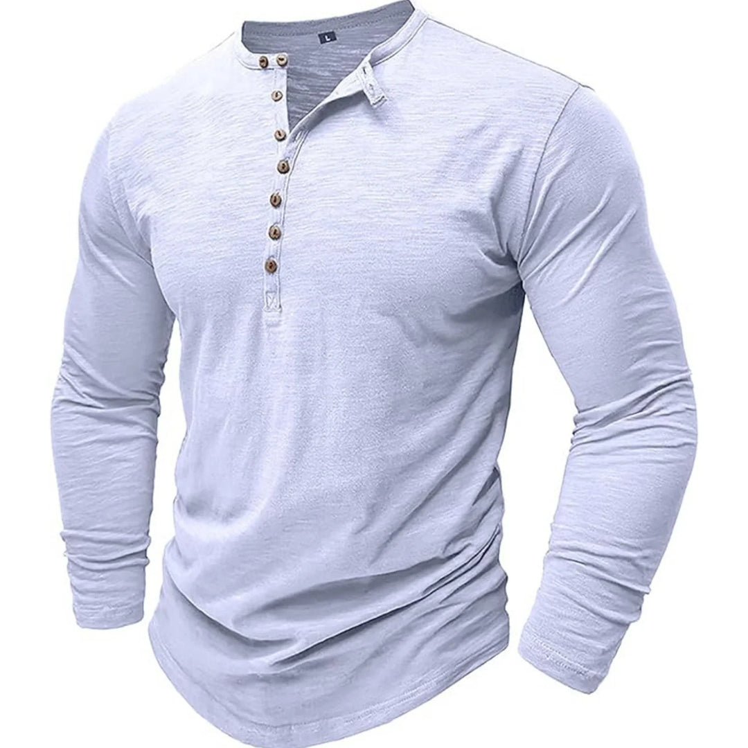 Joris | Herren Henley Shirt aus Baumwolle