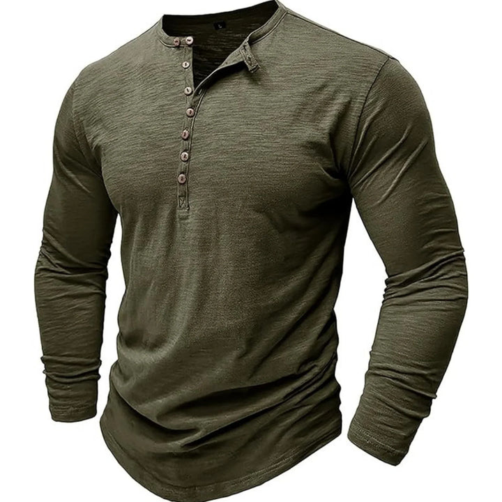 Joris | Herren Henley Shirt aus Baumwolle