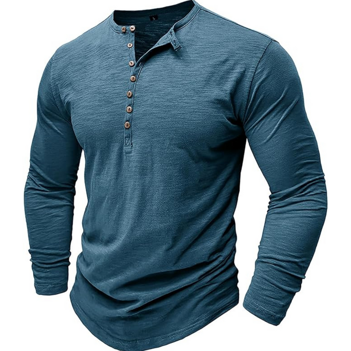 Joris | Herren Henley Shirt aus Baumwolle
