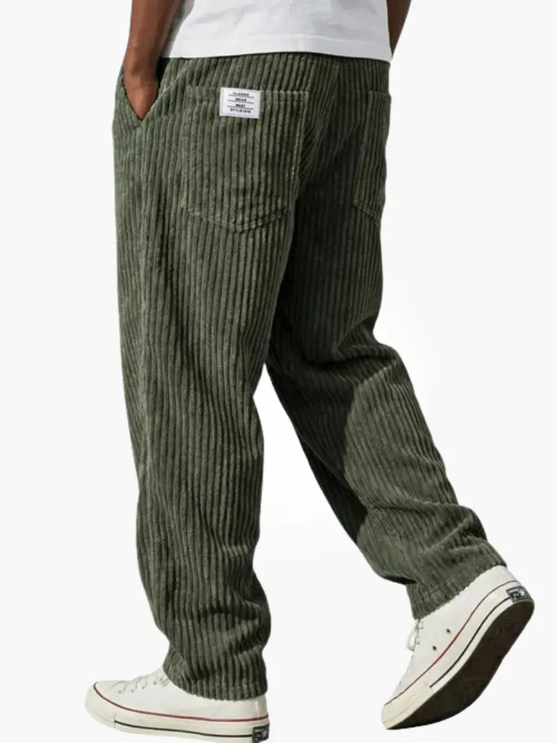 Vintage Herrenhose mit lockerem geradem Schnitt