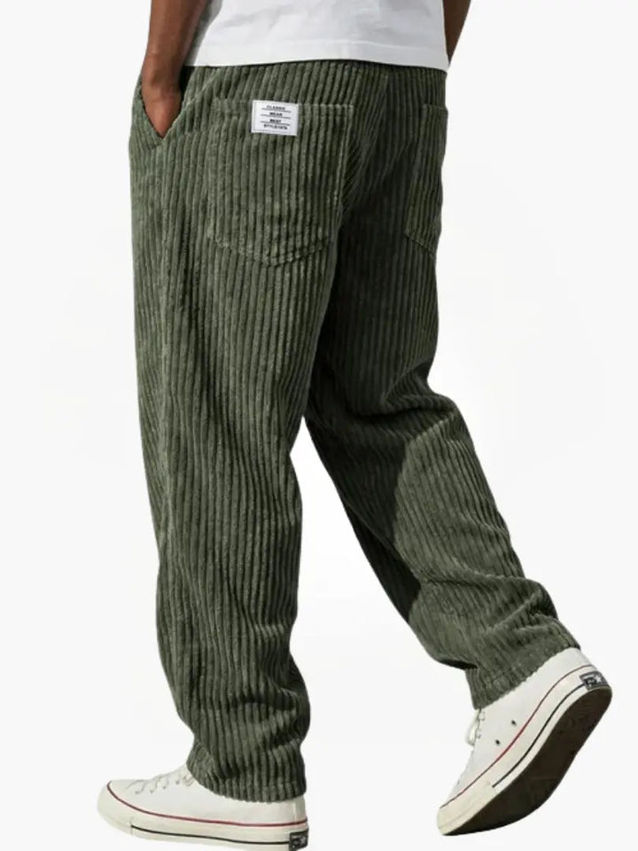 Vintage Herrenhose mit lockerem geradem Schnitt