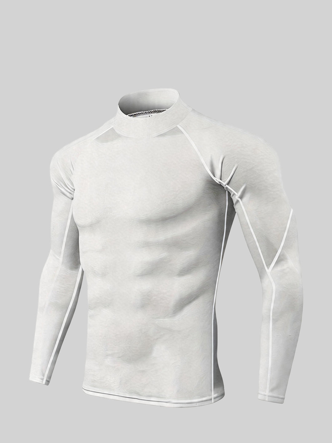 SwissFellas Herren Baselayer Kompressionsshirt mit Langarm, schmale Passform