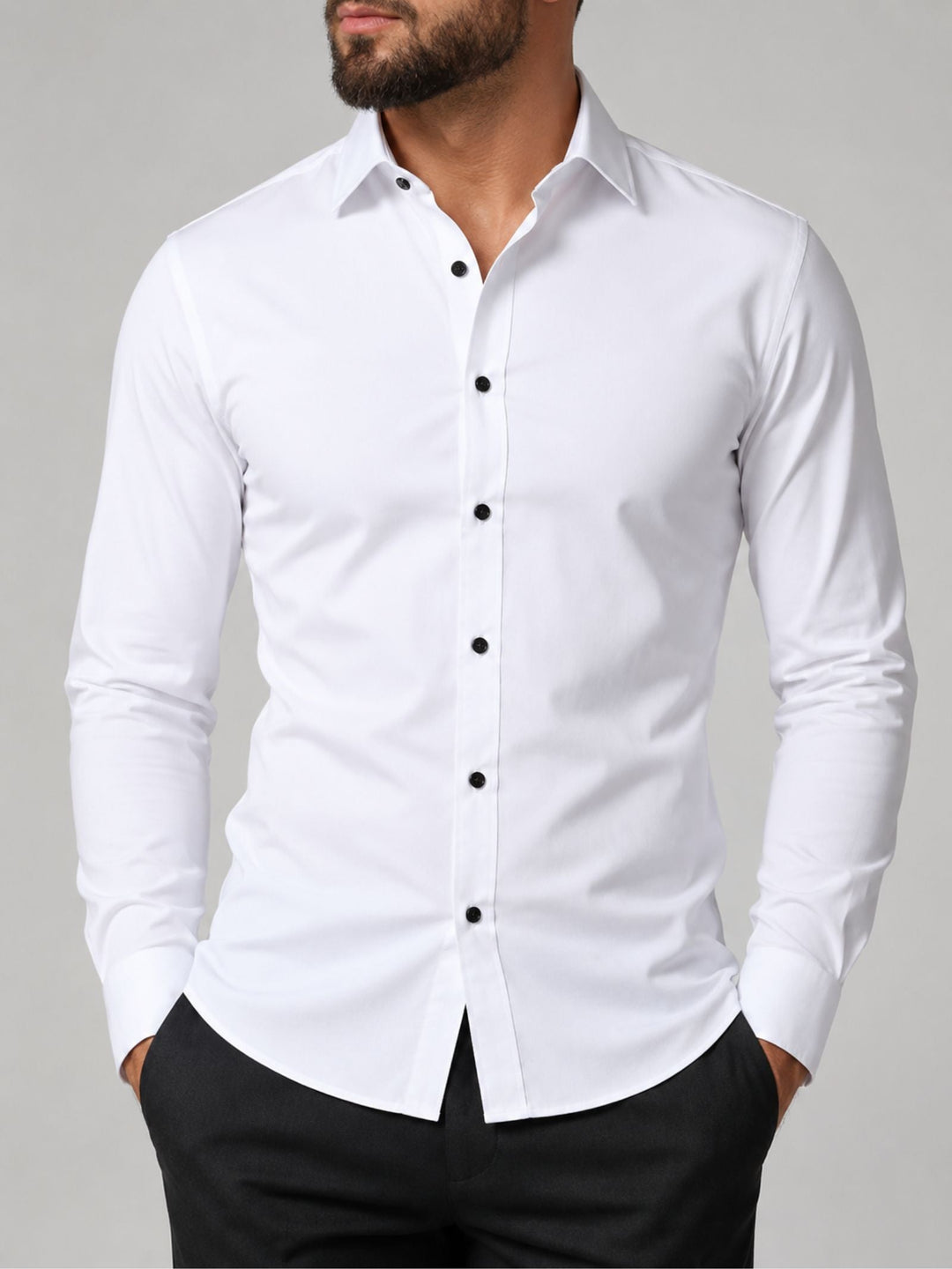 Hugo | Herren Stretch Hemd mit langem Arm