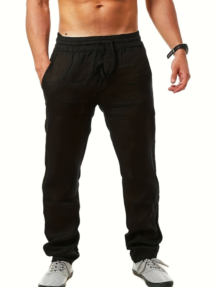 SwissFellas Herren Jogginghose mit Kordelzug und elastischem Bund, lockere Passform