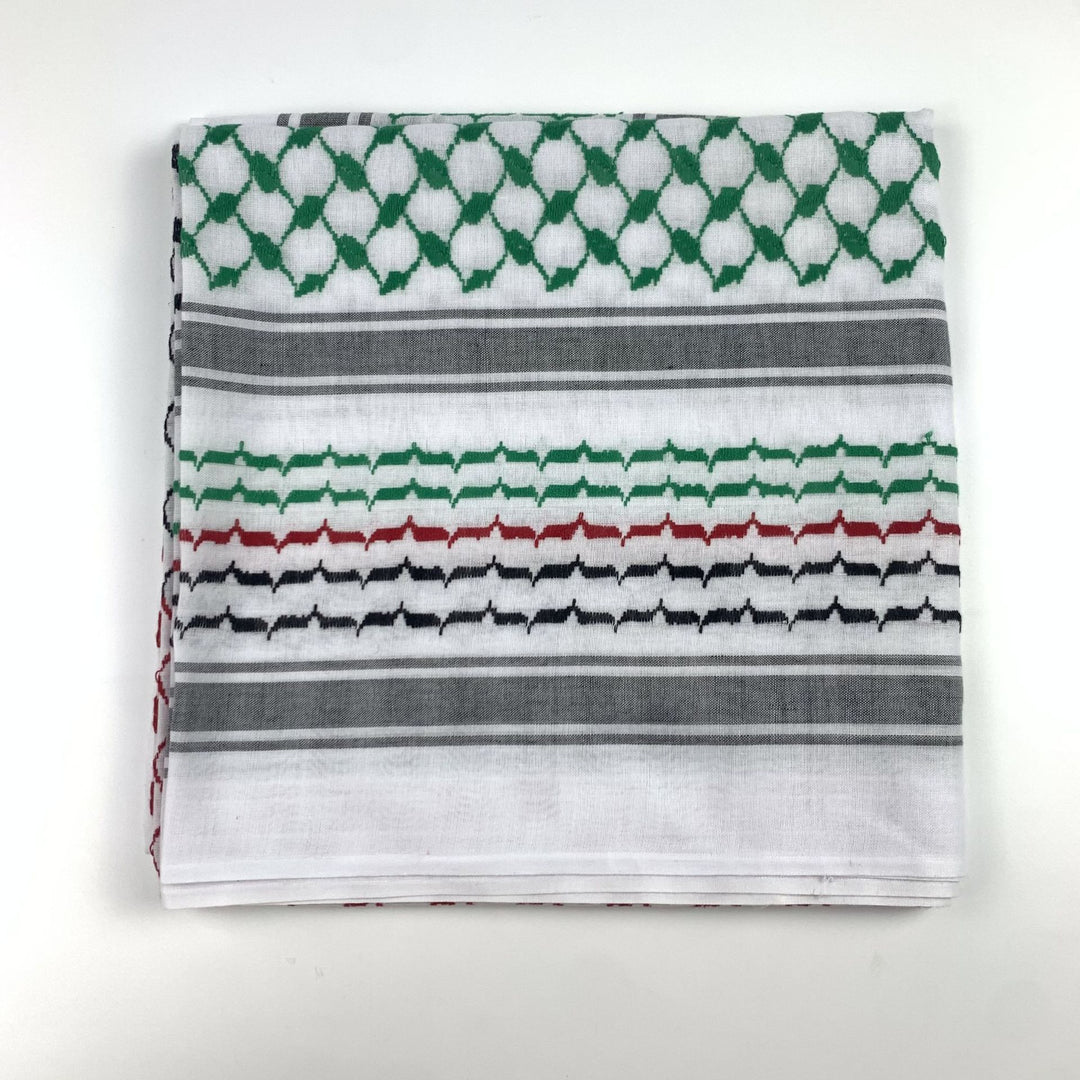 Herren Keffiyeh Jacquard Schal quadratisch 140 cm Polyester