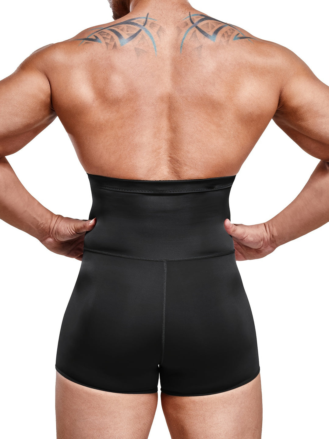 SwissFellas Herren Shapewear Shorts mit hohem Bund, schmale Passform