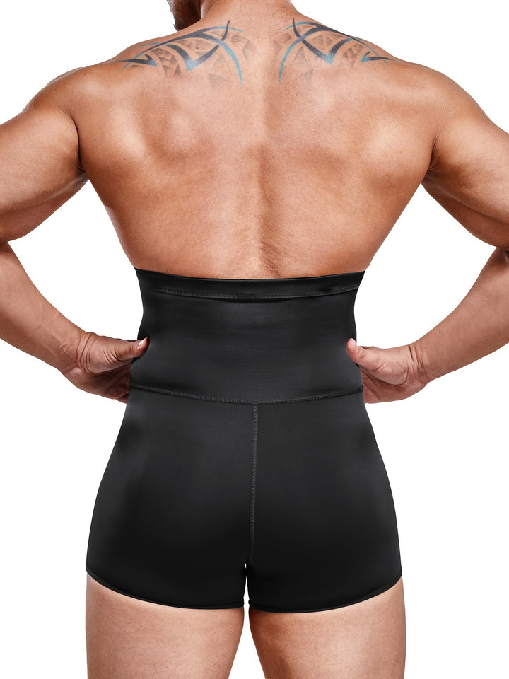 SwissFellas Herren Shapewear Shorts mit hohem Bund, schmale Passform