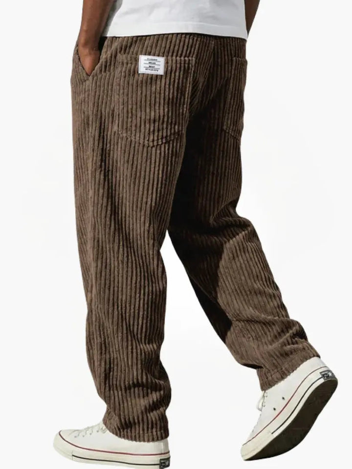 Vintage Herrenhose mit lockerem geradem Schnitt