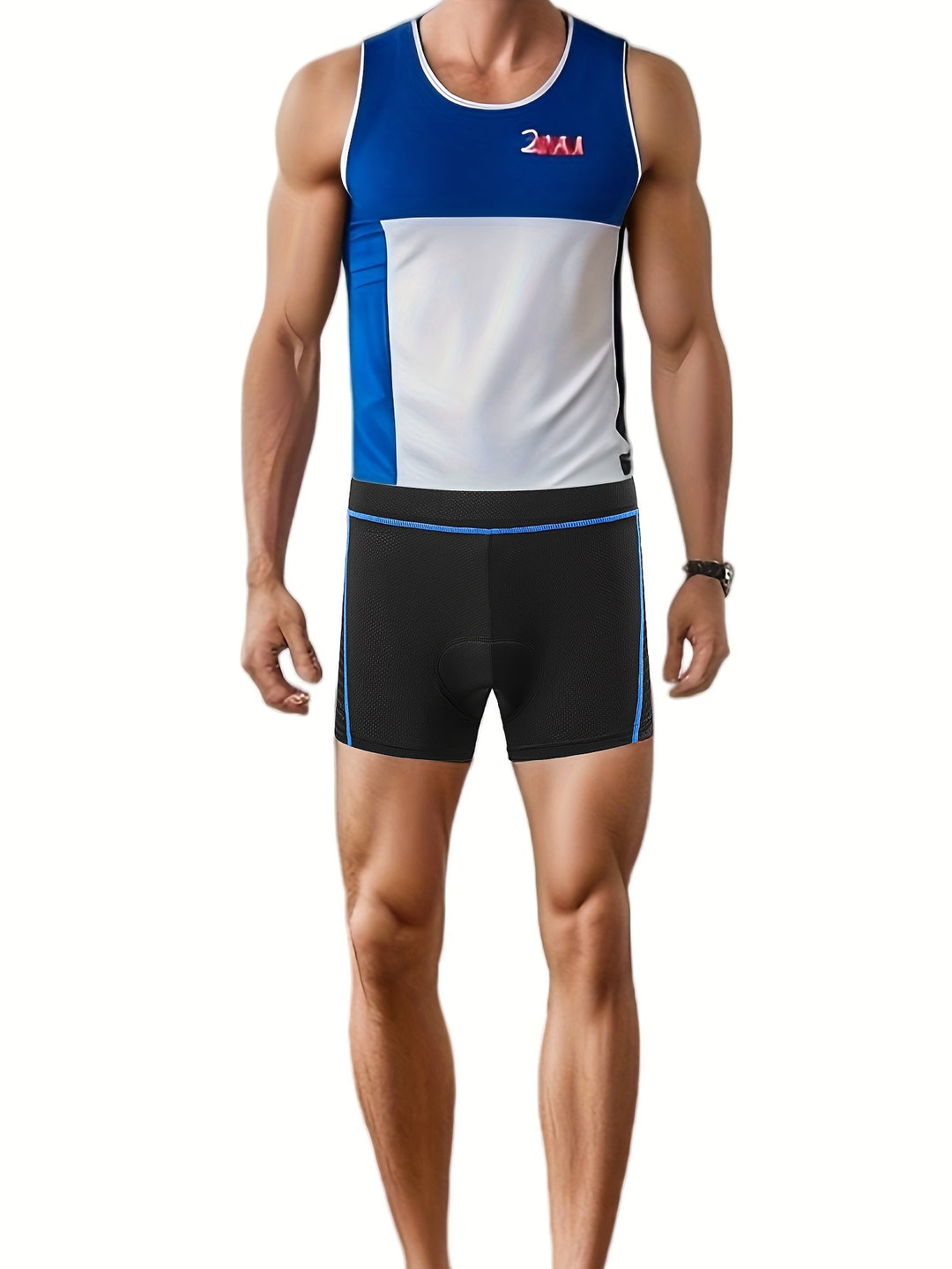 SwissFellas Herren Radhose gepolstert, Kompressionspassform