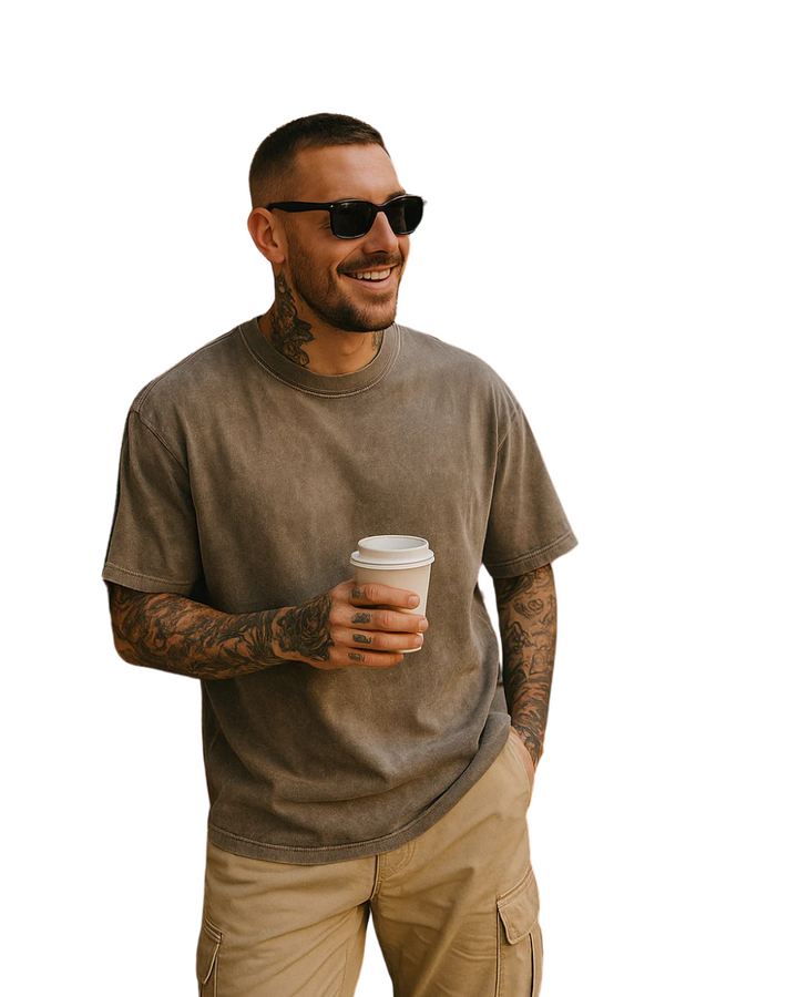Nolan | Oversized Herren T-Shirt aus Baumwolle
