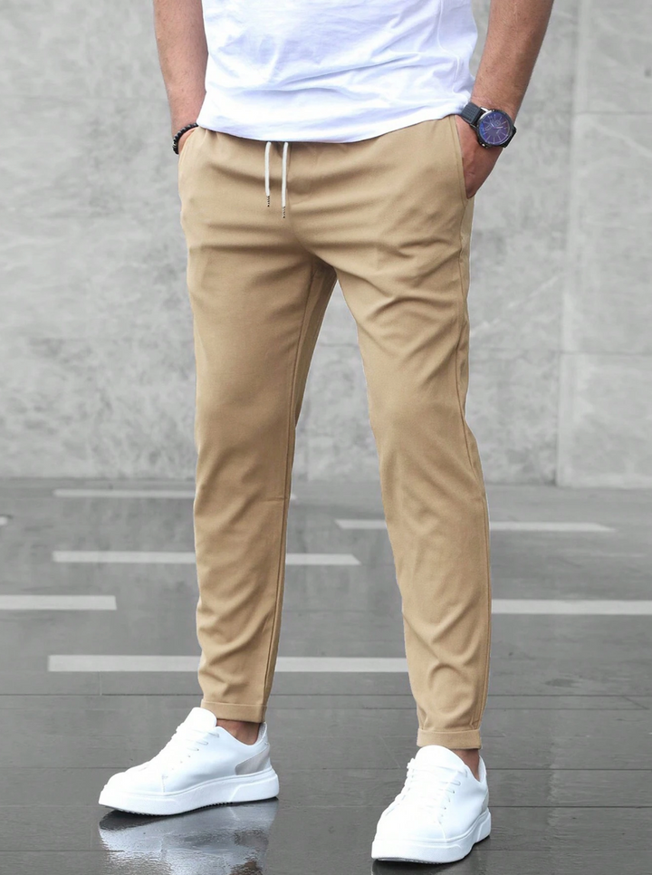 Fabian | Herren Slim Fit Freizeithose mit Kordelzug