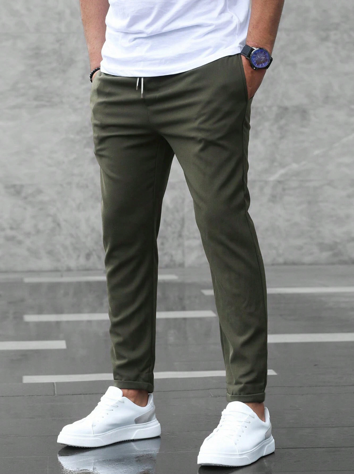Fabian | Herren Slim Fit Freizeithose mit Kordelzug