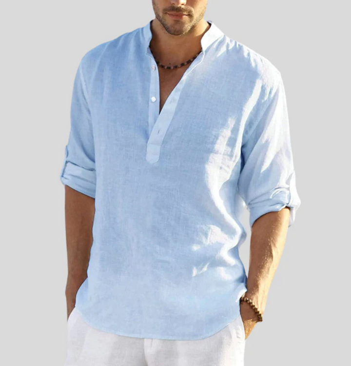 Ronie | Herren lockeres Leinen Shirt