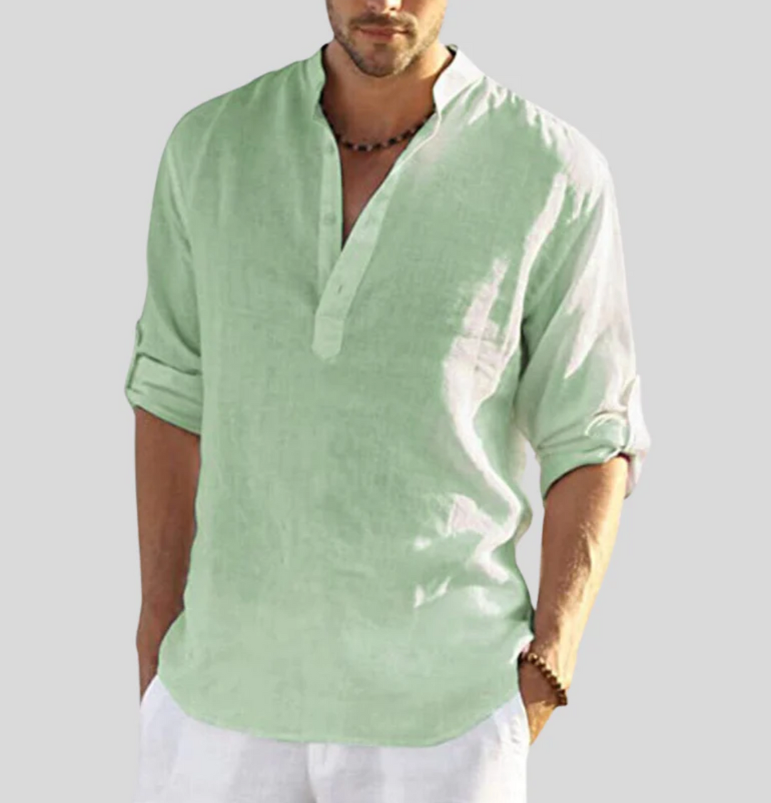 Ronie | Herren lockeres Leinen Shirt