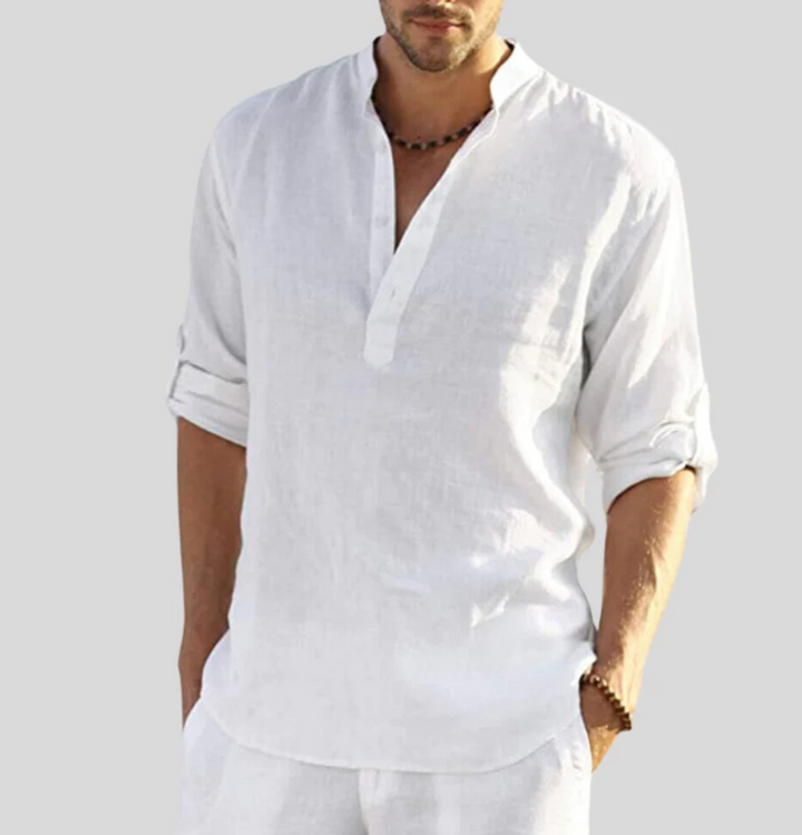 Ronie | Herren lockeres Leinen Shirt