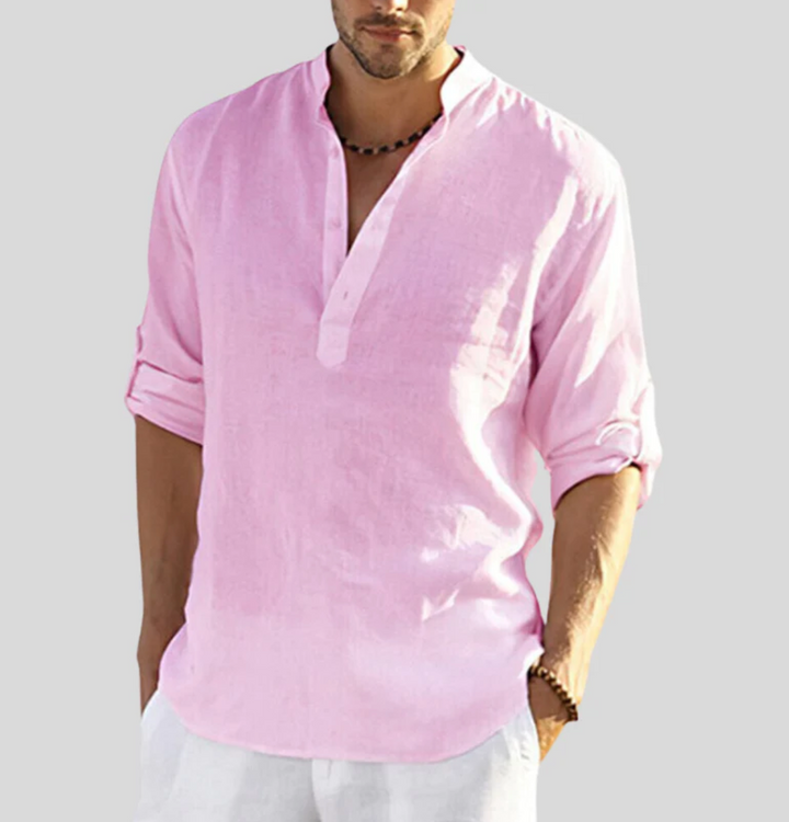 Ronie | Herren lockeres Leinen Shirt