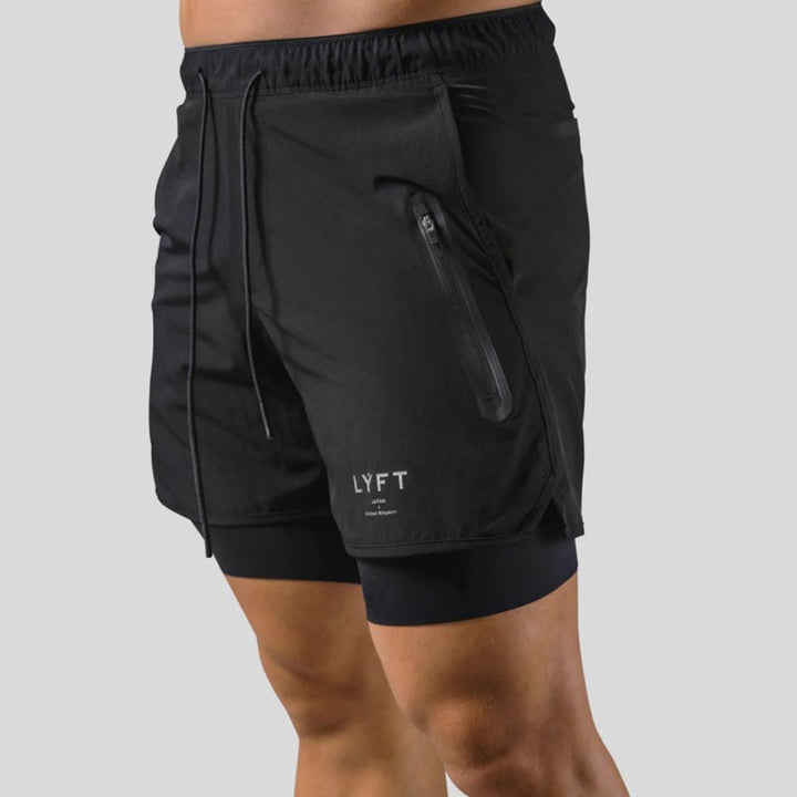 Nico | 2-in-1 Trainingsshorts mit Innenhose