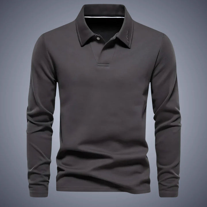 Herren Polohemd mit Kurzarm und Kragen - schwarz