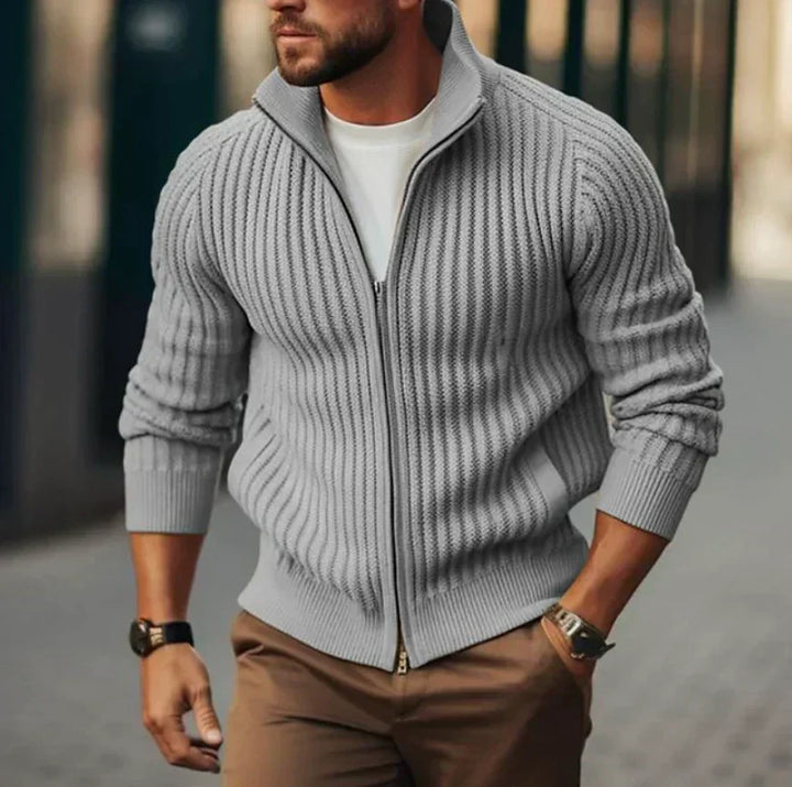 Florian | Herren Thermo Strickjacke mit Reißverschluss
