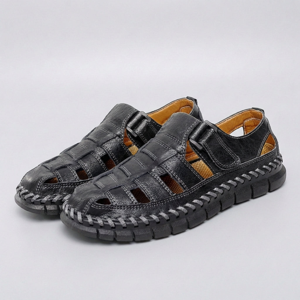 Rico | Herren Ledersandalen geflochten