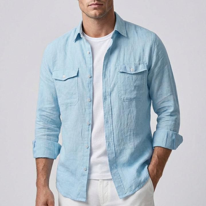 Matteo | Herren Button-Down-Hemd mit Brusttaschen