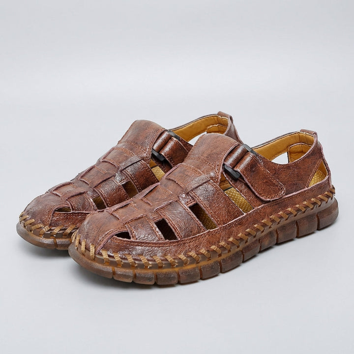 Rico | Herren Ledersandalen geflochten