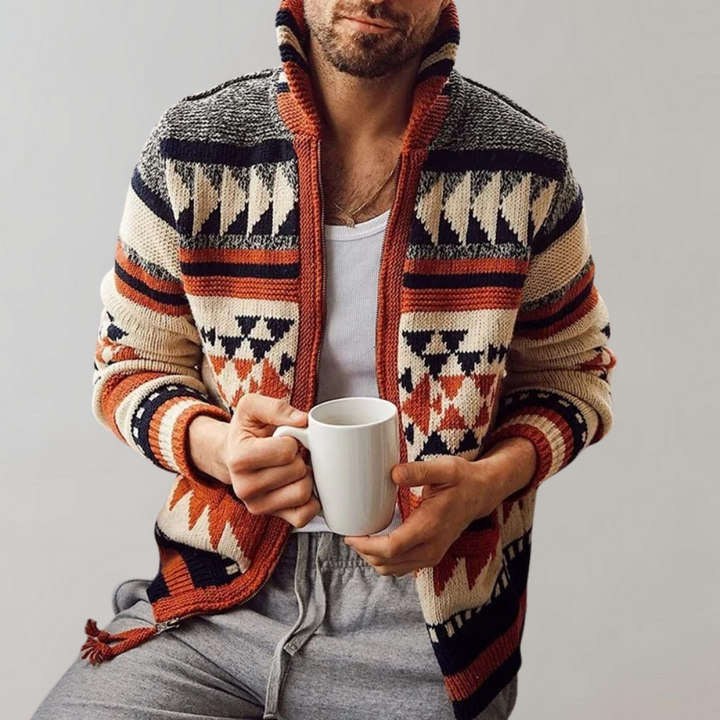 Leander | Herren Strickjacke mit Reißverschluss