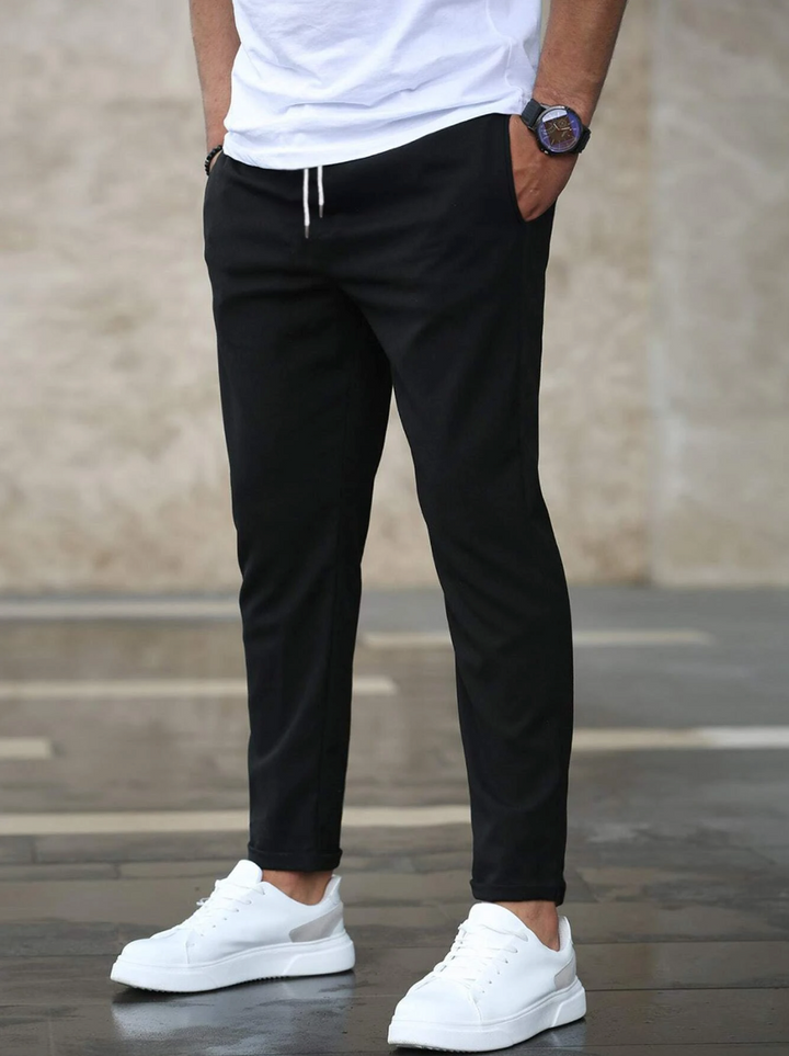 Fabian | Herren Slim Fit Freizeithose mit Kordelzug