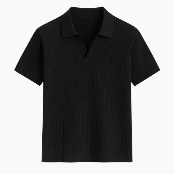 SwissFellas Herren Poloshirt mit offenem Polokragen, reguläre Passform