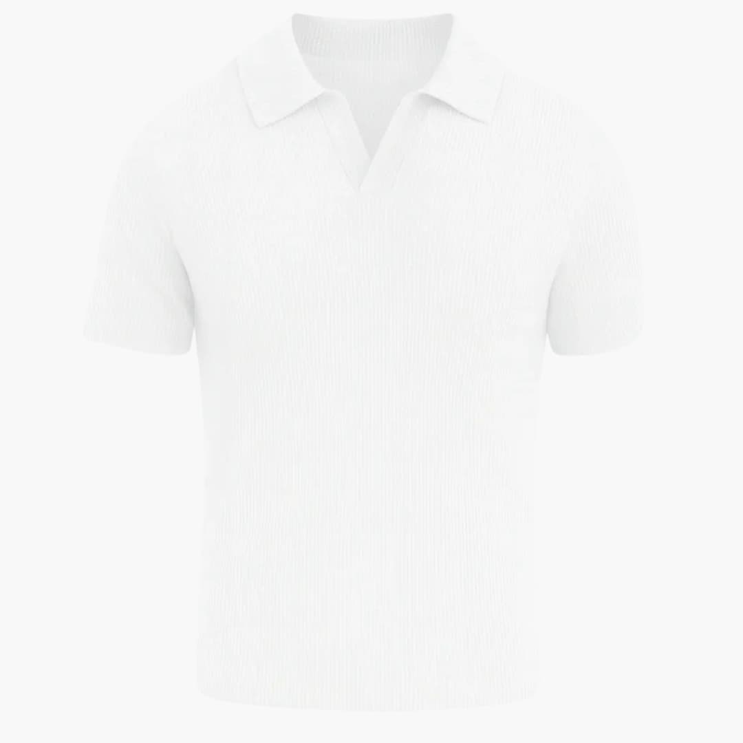 SwissFellas Herren Poloshirt mit offenem Polokragen, reguläre Passform
