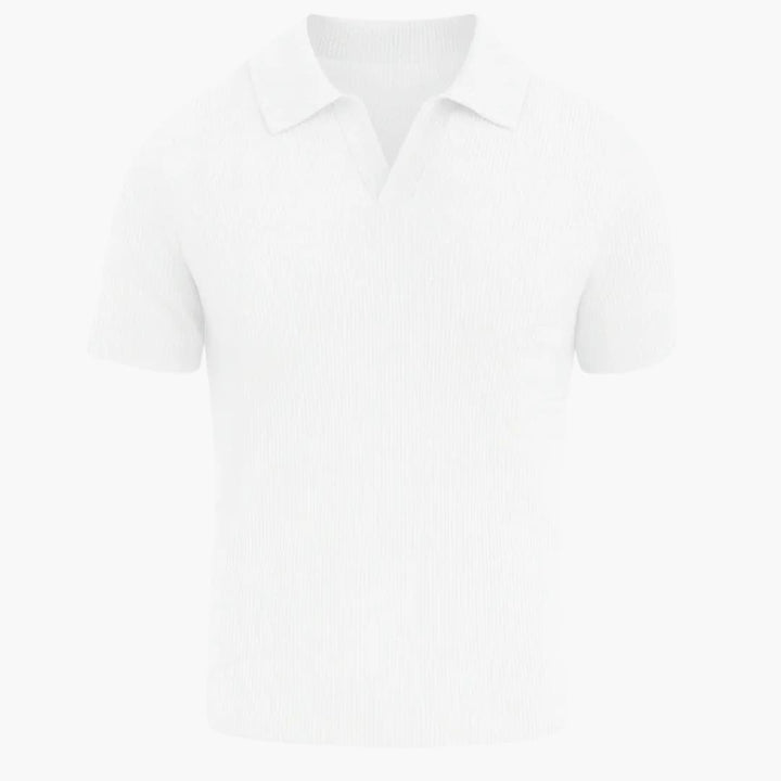 SwissFellas Herren Poloshirt mit offenem Polokragen, reguläre Passform