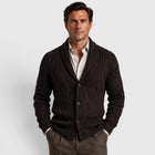 Konrad | Herren Chenille Strickjacke