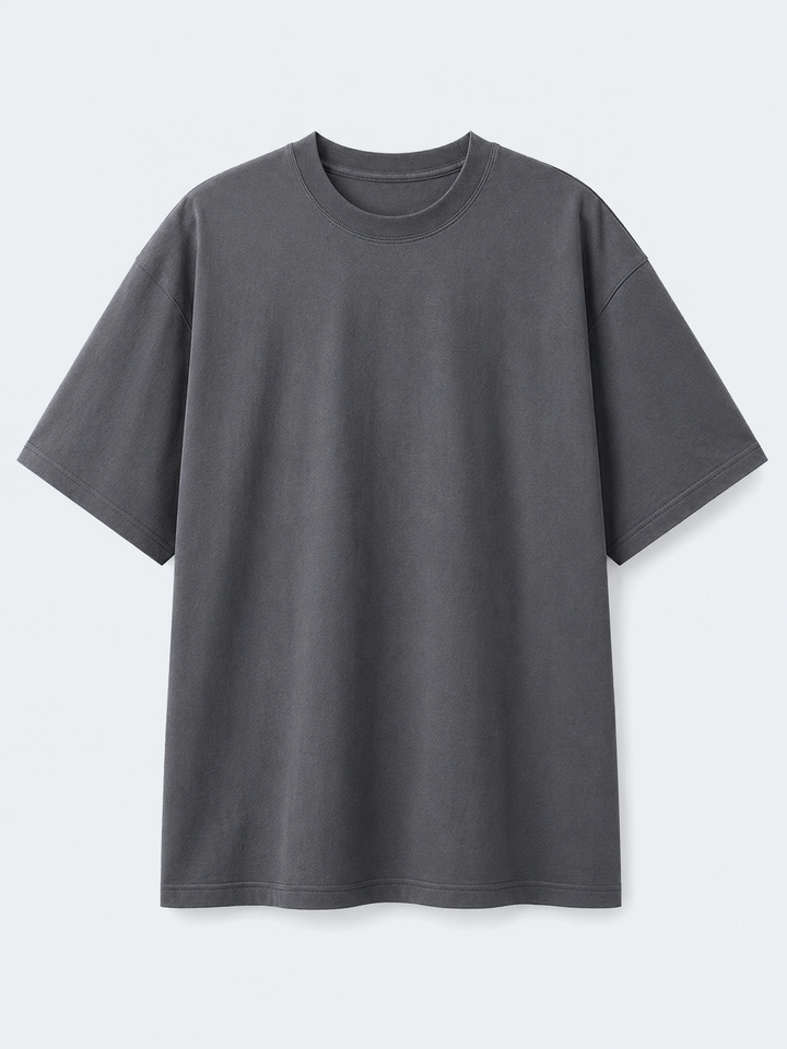 SwissFellas Herren Oversize T-Shirt mit Rundhalsausschnitt, lockere Passform