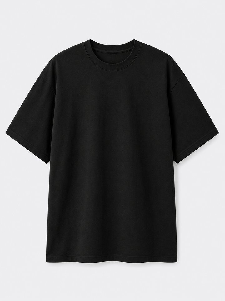 SwissFellas Herren Oversize T-Shirt mit Rundhalsausschnitt, lockere Passform