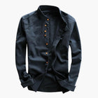Herren Freizeitjacke | Reguläre Passform mit Knopfleiste | Stehkragen Design | Smart Casual Look