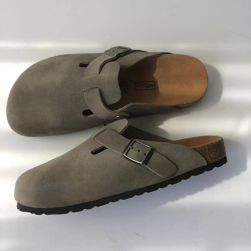 Malte | Men's clogs with buckle and footbed