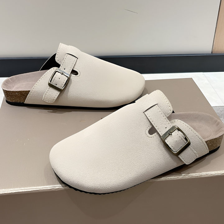 Malte | Men's clogs with buckle and footbed