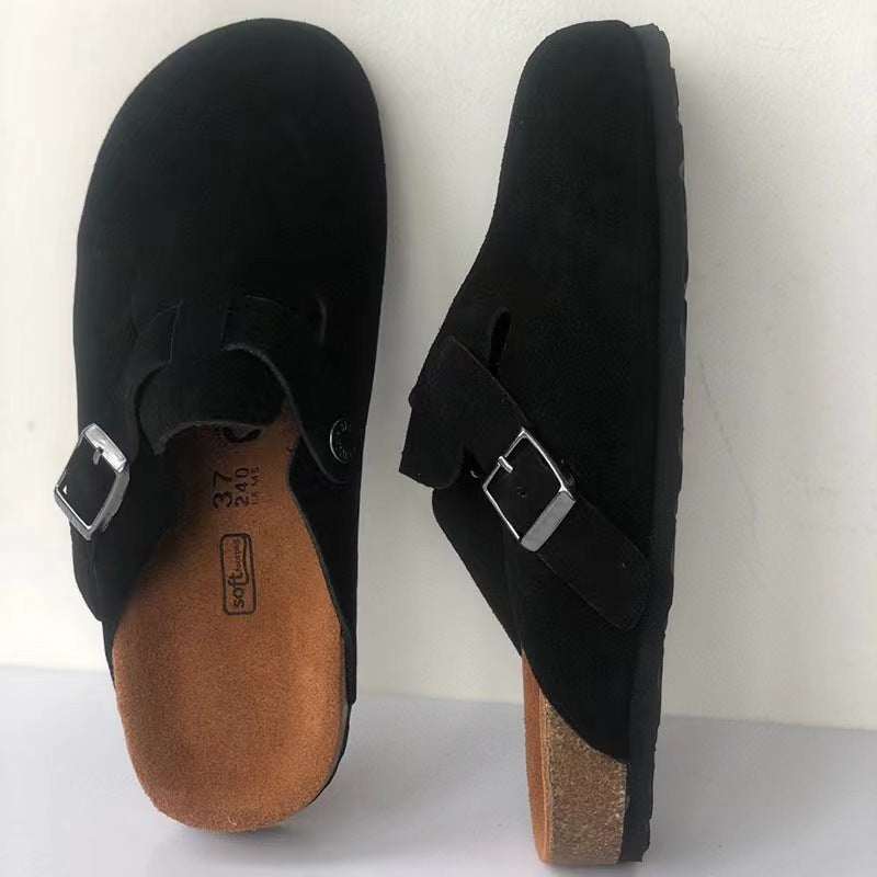 Malte | Men's clogs with buckle and footbed