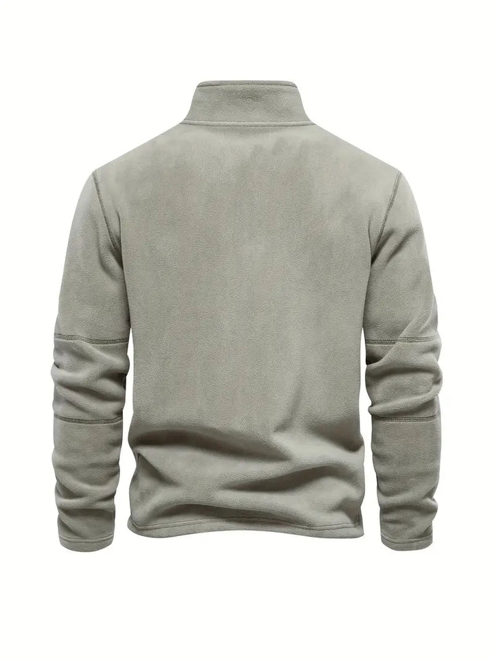 Corduroy Halb-Zip Pullover – Klassisch & Vielseitig