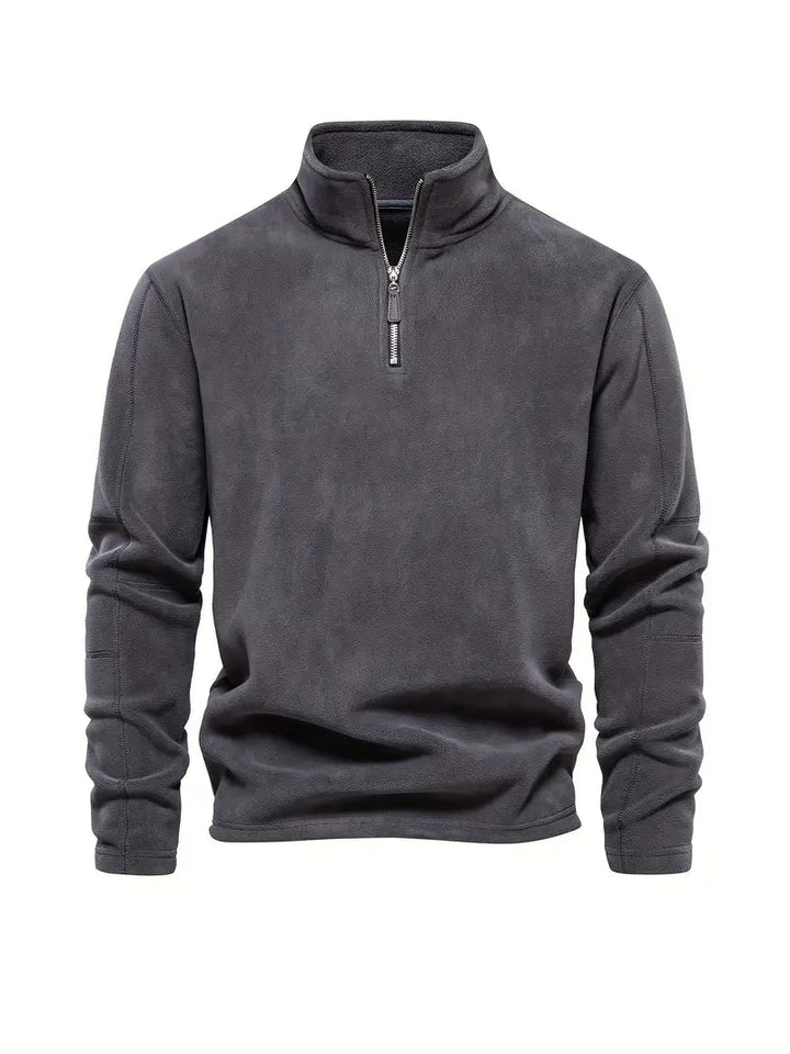 Corduroy Halb-Zip Pullover – Klassisch & Vielseitig