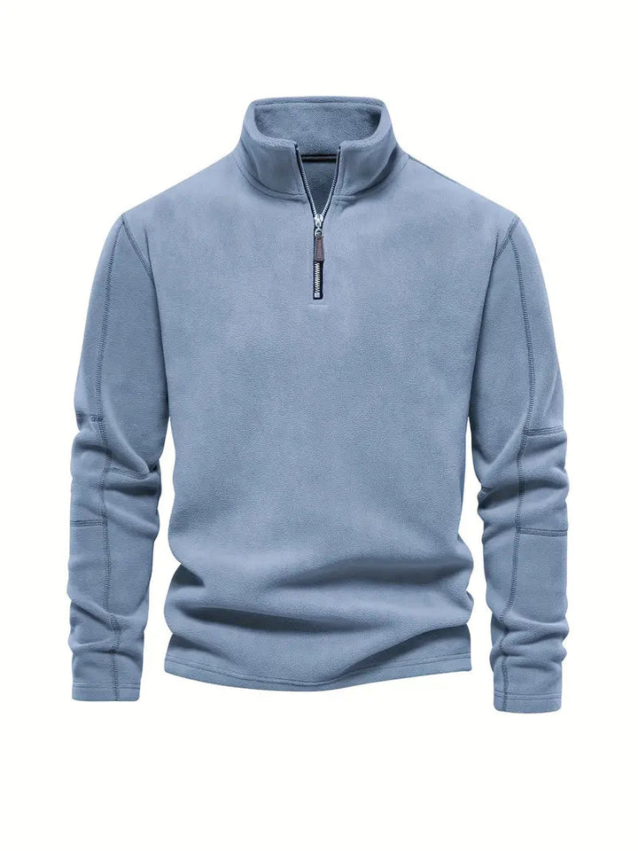 Corduroy Halb-Zip Pullover – Klassisch & Vielseitig
